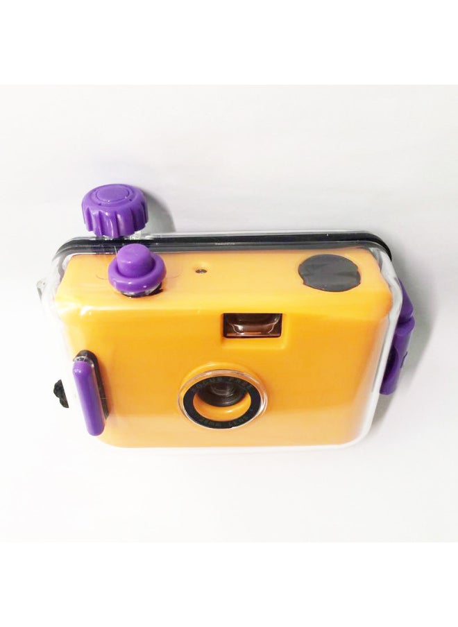 Yellow Purple Shell Fashion Supply Film Camera Waterproof Camera Underwater Diving Multiple Times-Color:Yellow Green Shell