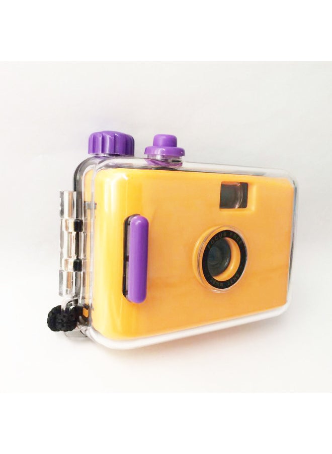 Yellow Purple Shell Fashion Supply Film Camera Waterproof Camera Underwater Diving Multiple Times-Color:Yellow Green Shell