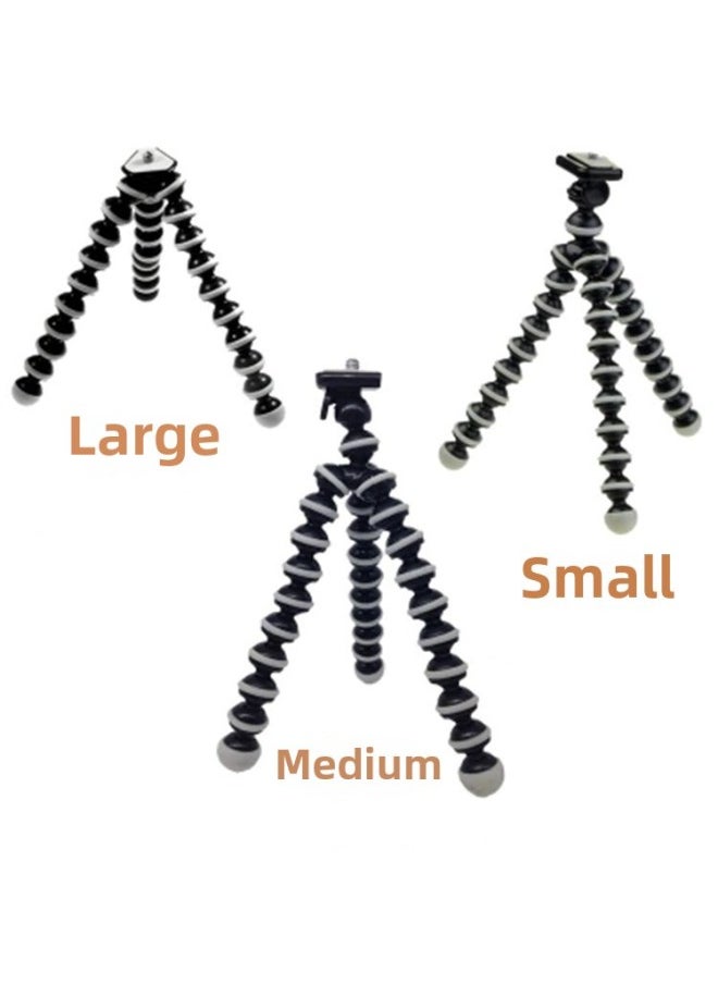 Large, Medium And Small Enlarged Octopus Tripod Octopus Variety Tripod Bracket-Color:Mobile Phone Clip
