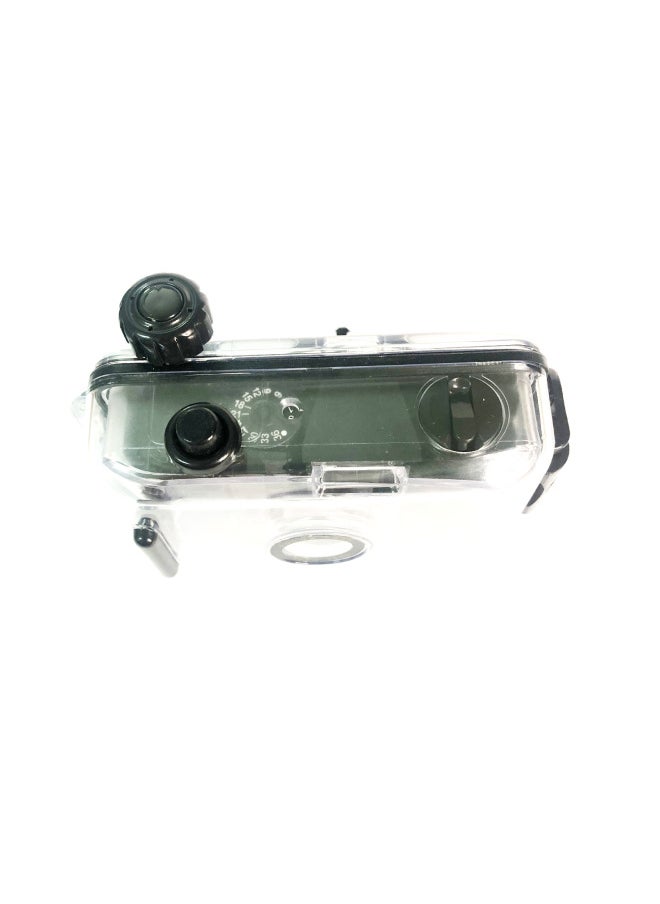 Transparent Black Shell, Retro Film, Camera, Fool Film, Waterproof, Can Take Photos, Student Day Creative Literary Gift-Color:Purple Yellow Shell