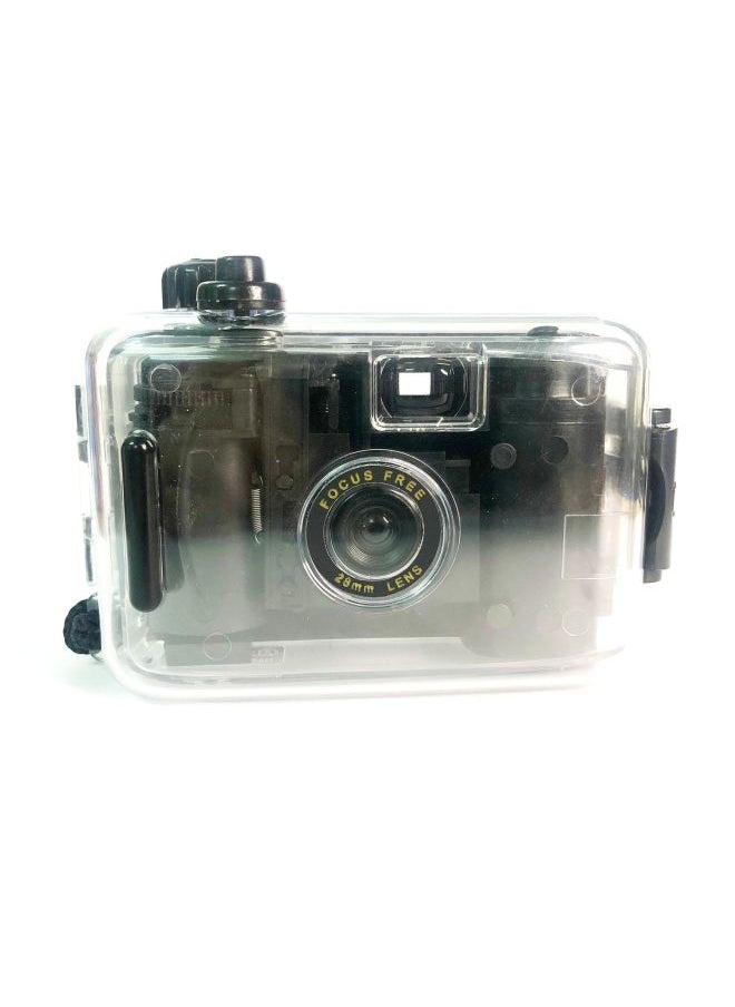 Transparent Black Shell, Retro Film, Camera, Fool Film, Waterproof, Can Take Photos, Student Day Creative Literary Gift-Color:Purple Yellow Shell