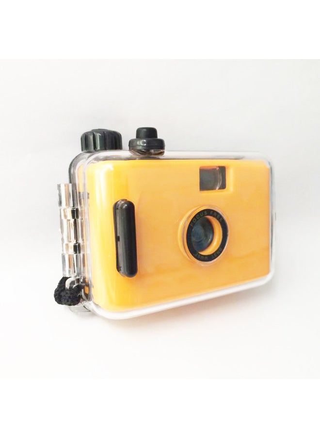 Yellow Black Shell Adult Science Retro DIY Surface Practical Lens 135 Film Camera Retro Entry-Color:Yellow Purple Shell