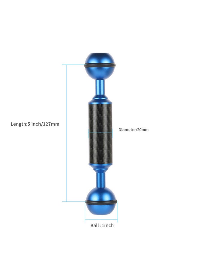 Flying Super Camera Diving Buoyancy Lamp Arm 5/6/7/8/9/10/11/12 Inch Lamp Arm D20mm Buoyancy Arm-Color:Diameter 20mm5 Inch Blue