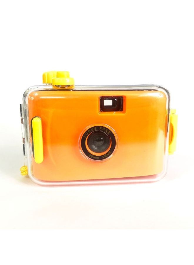 Orange Yellow Shell Graduation Birthday Gift For Couples To Give To Boyfriend And Girlfriend, Best Friend, Creative Classmates, Third Grade Film Camera-Color:Green Yellow Shell