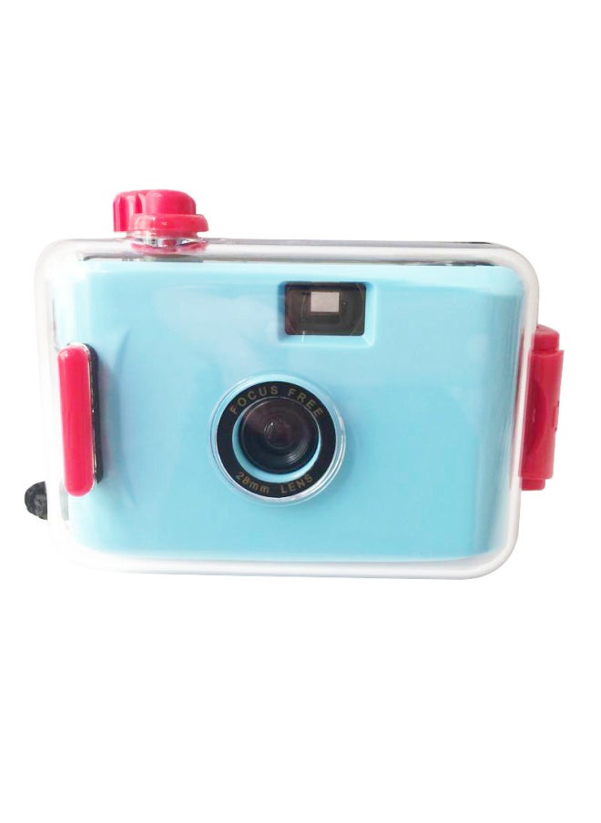 Light Blue Purple Shell 135 Fool Film Camera Vintage Film Machine Fool Machine Non-disposable TikTok Same Gift-Color:Light Blue Red Shell
