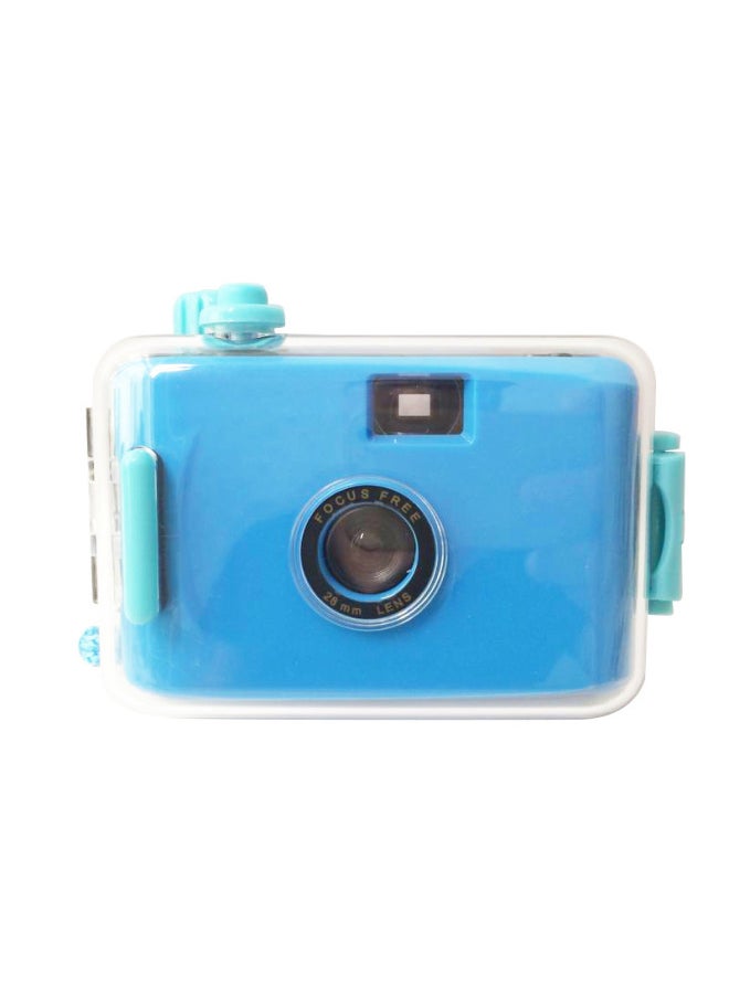Dark Blue Blue Shell Retro Replaceable Film Fool Camera Film Birthday Holiday Gift Student Beginner Entry Portable-Color:Dark Blue Green Shell