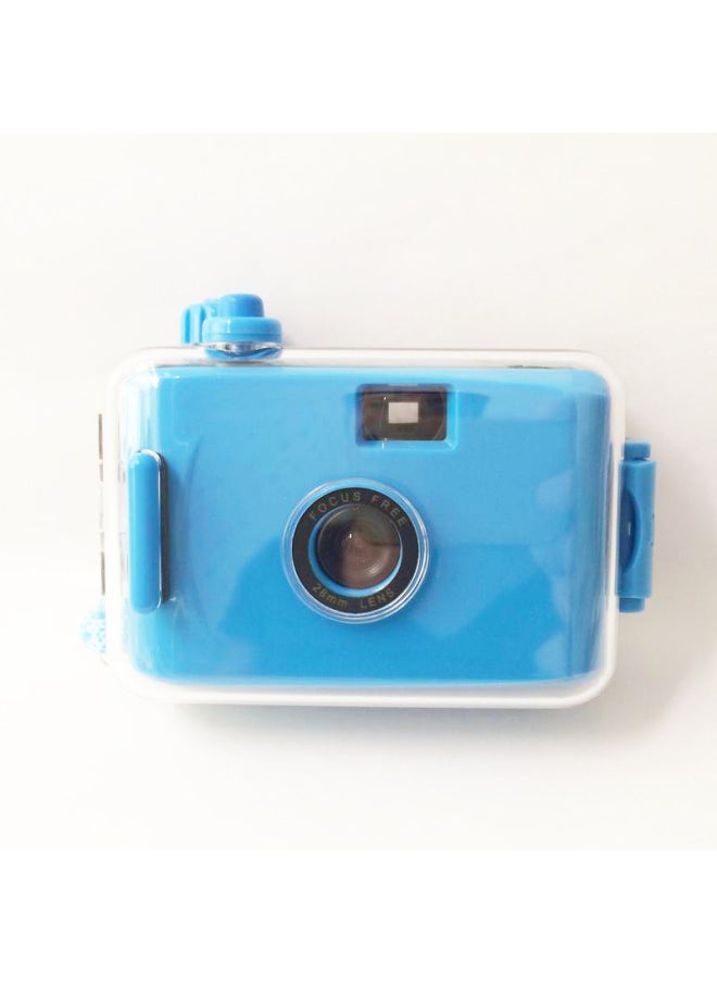 Dark Blue Blue Shell Retro Replaceable Film Fool Camera Film Birthday Holiday Gift Student Beginner Entry Portable-Color:Dark Blue Green Shell