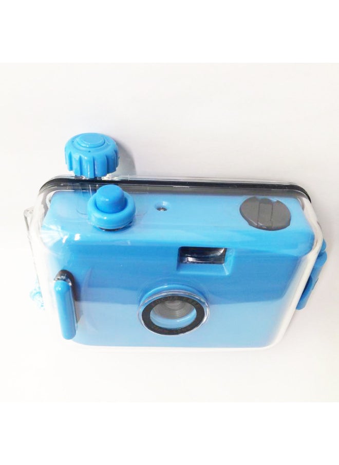 Dark Blue Blue Shell Retro Replaceable Film Fool Camera Film Birthday Holiday Gift Student Beginner Entry Portable-Color:Dark Blue Green Shell