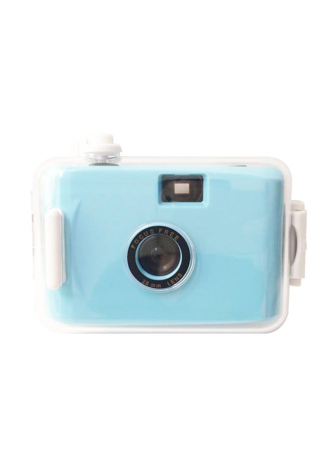 Light Blue And White Shell Ins Fool Camera Film Retro Film Popular Gift Entry Student Camera Portable-Color:Light Blue And White Shell
