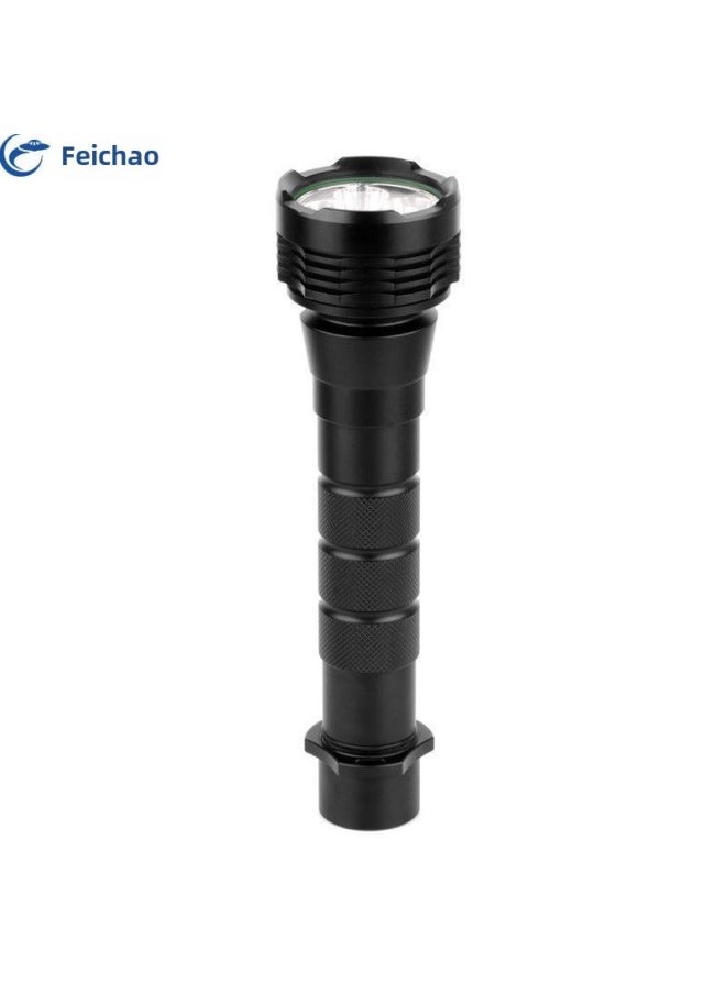 FEICHAO Flying Super High Power Strong Light Diving Flashlight Photography Lighting Supplementary Light Outdoor Adventure Flashlight-Color:Brightness 2000LM One-handed Electric