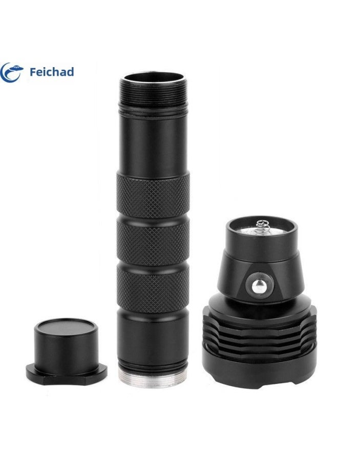 FEICHAO Flying Super High Power Strong Light Diving Flashlight Photography Lighting Supplementary Light Outdoor Adventure Flashlight-Color:Brightness 2000LM One-handed Electric