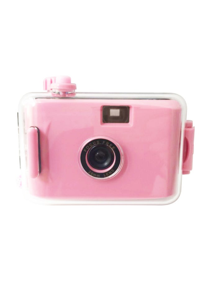 Deep Pink Purple Shell Diving Camera Retro Photography 135 Film Camera Children Fool Camera Multi-time Camera-Color:Deep Pink Shell