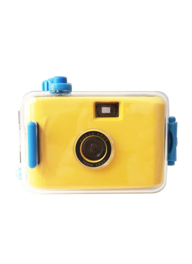 Light Yellow Green Shell Non-disposable 135 Film Fool Film Film Camera Retro Portable Same Style-Color:Light Yellow Blue Shell