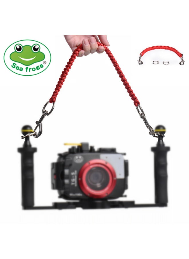 Seafrogs Sea Frog BR-1 Bracket Rope Diving Camera Case Special Anti-lost Rope 316 Hanging Buckle-Color:Blue
