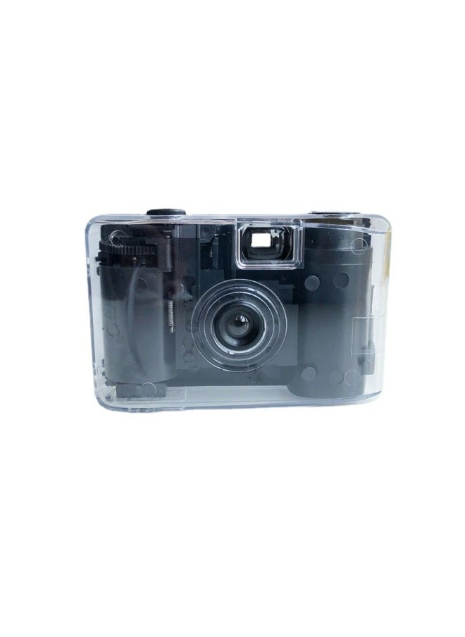 Single Pink Set * Made Of Multiple Retro Camera Film Camera Nostalgic Environmental Protection Gift Zero-Color:Single Machine Transparent