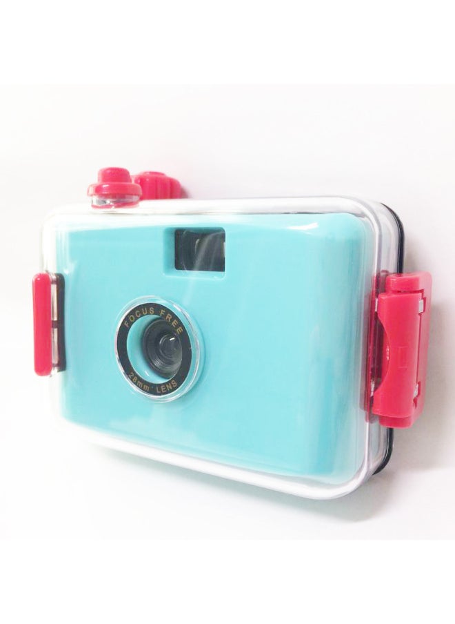 Source Manufacturer 135 Retro Film Film Fool Underwater Waterproof Diving Non-polaroid Camera Customization *made In Stock-Color:Cyan Blue Shell