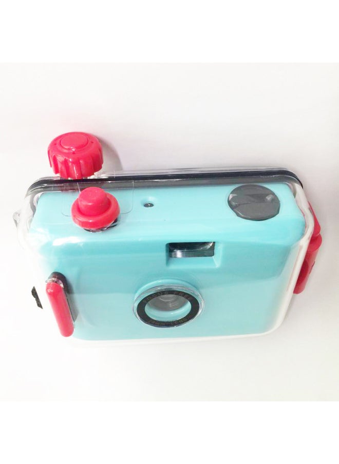 Source Manufacturer 135 Retro Film Film Fool Underwater Waterproof Diving Non-polaroid Camera Customization *made In Stock-Color:Cyan Blue Shell