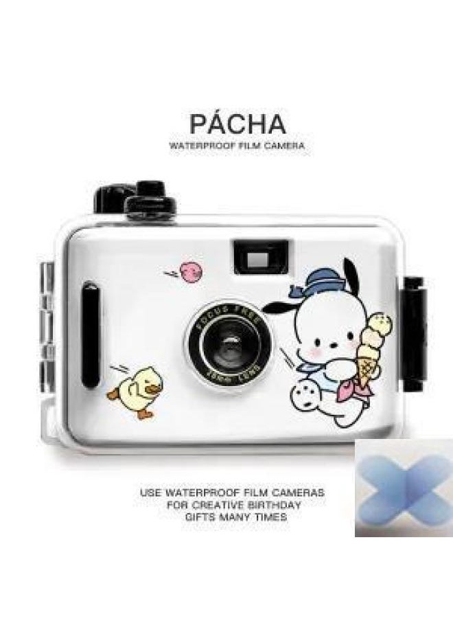 Disposable Film Machine High-definition Dual-camera Digital Camera Can Take Photos Can Be Transmitted To Mobile Phone Student Party Record Camera-Color:House Cat (8 Sheets Of Film)