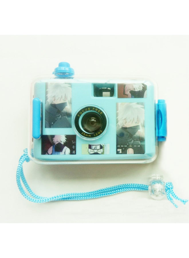 35MM Film Film Camera Korean Waterproof Camera Fixed * System Fool Camera Picture Surface Printing Non-card-Color:White Green Shell
