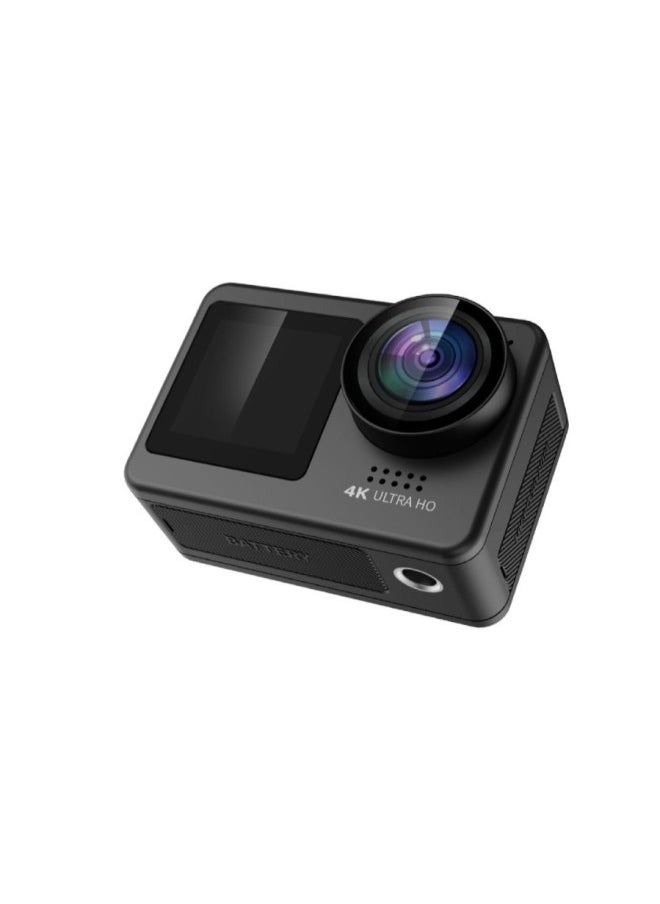 Bare Metal Waterproof 4K30FPS Hd Touch Dual Screen Sports Camera-Color:500-999