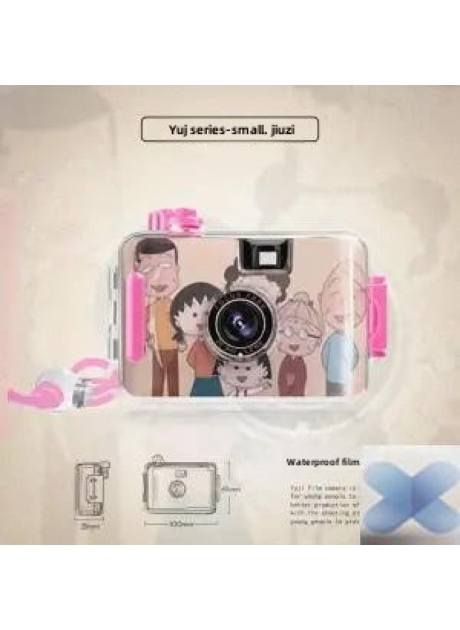 Disposable Film Machine High-definition Dual-camera Digital Camera Can Take Photos Can Be Transmitted To Mobile Phone Student Party Record Camera-Color:Small Balls (8 Sheets Of Film)