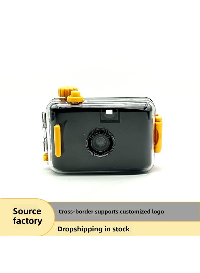 Source Manufacturer 135 Retro Film Film Fool Underwater Waterproof Diving Non-polaroid Camera Customization *made In Stock-Color:Light Pink Yellow Shell