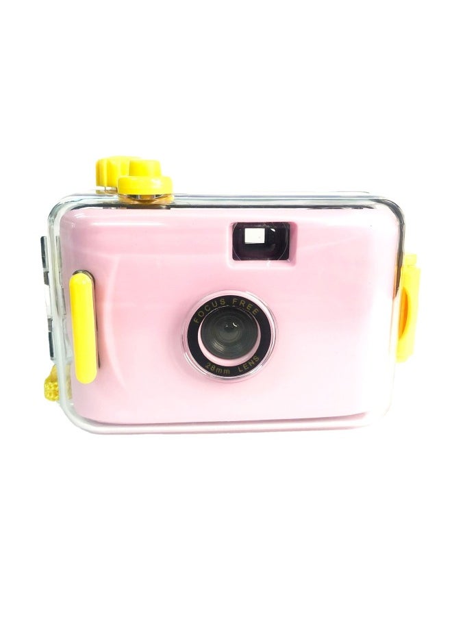 Source Manufacturer 135 Retro Film Film Fool Underwater Waterproof Diving Non-polaroid Camera Customization *made In Stock-Color:Light Pink Yellow Shell