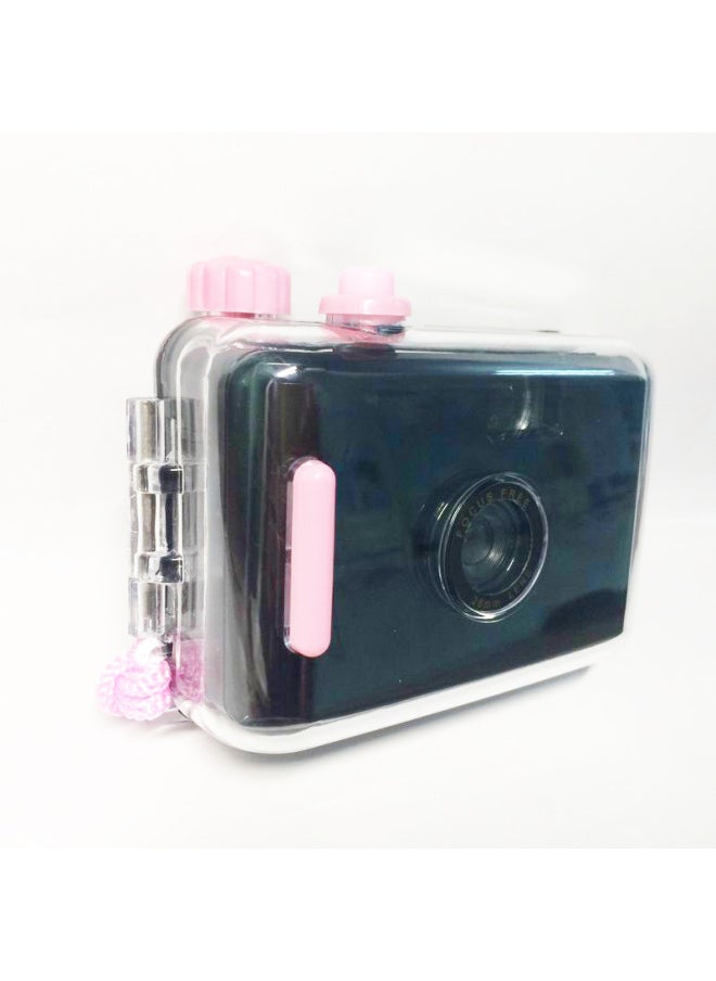 Black Powder Shell Cute Mini Children Camera HD Toy Non-disposable Creative Camera Gift For Men And Women-Color:Black Green Shell