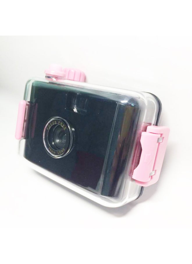 Black Powder Shell Cute Mini Children Camera HD Toy Non-disposable Creative Camera Gift For Men And Women-Color:Black Green Shell