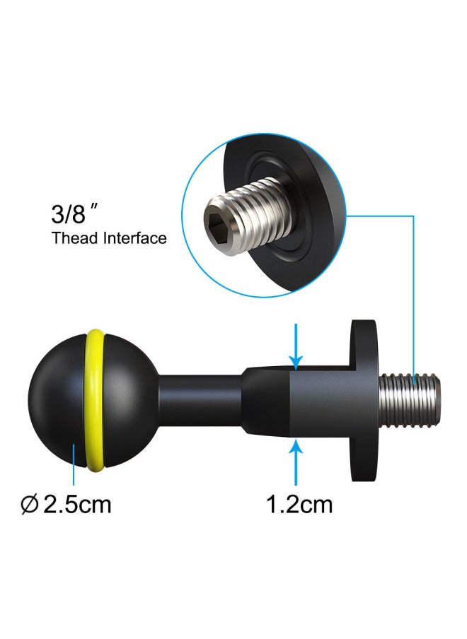 Sea Frog CNC Aluminum Alloy 1 Inch Expansion Ball Head Diving Photography Accessories 1/4 