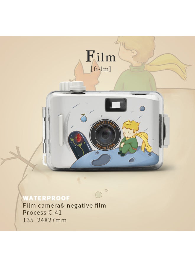 Birthday Gift Girl's Non-Pariot Camera Film Fool Retro Film Children's Entry-Level Tanabata Valentine's Day-Color:Film--little X And Rose_limited Edition-official Gift Box (excluding Film)