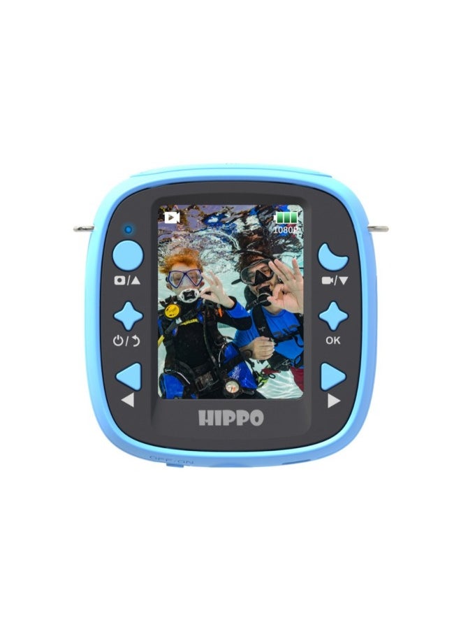 Explosions Children's Camera Riding Sports DV Camera 1080P HD Waterproof Anti-drop Camera Camera-Color:sky Blue