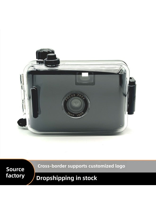 Source Manufacturer 135 Retro Film Film Fool Underwater Waterproof Diving Non-polaroid Camera Customization *made In Stock-Color:Black Red Shell