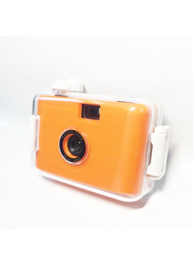 Source Manufacturer 135 Retro Film Film Fool Underwater Waterproof Diving Non-polaroid Camera Customization *made In Stock-Color:Orange Blue Shell
