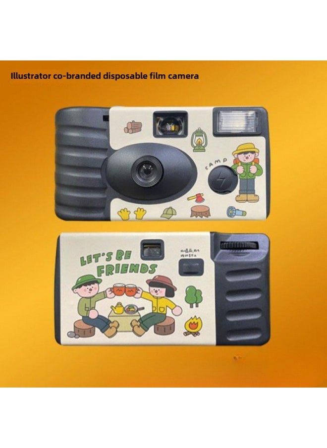 Fools Develop Disposable Film Color Kodak Children's Film Camera Retro Machine 1M35-Color:The Joy Of Art 27 Pictures Of Iso400