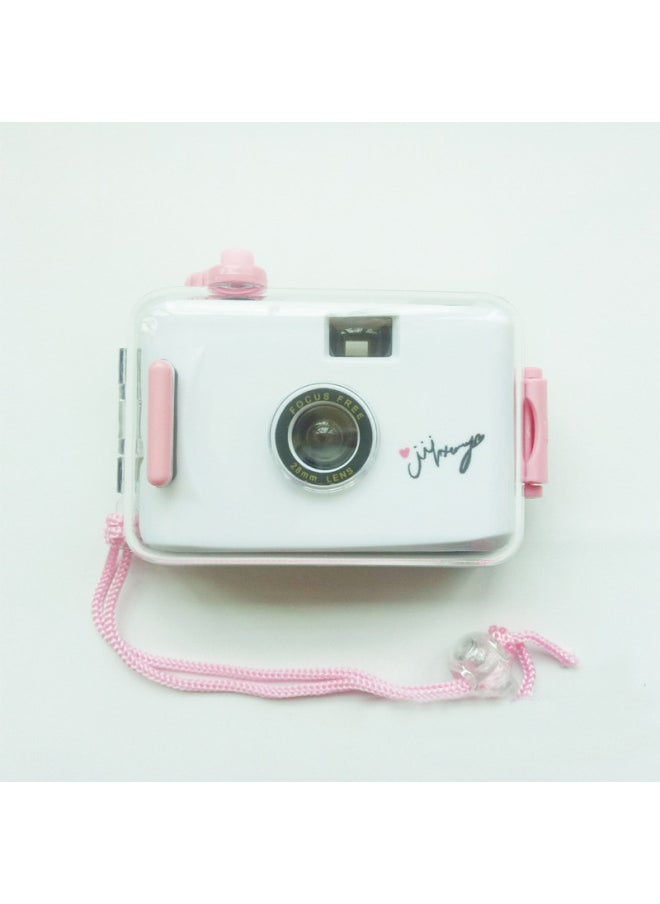 Gift Film Camera Can Be Set * Picture 35MM Retro Waterproof Film Fool Camera Manual Children Dive-Color:Message Color