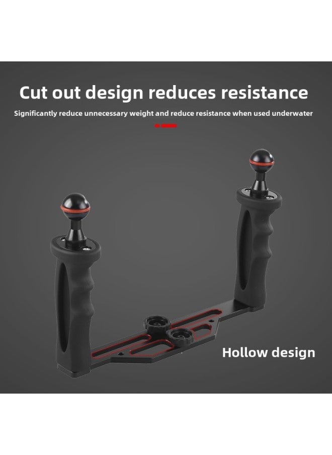B Underwater Photography Diving Accessories Deep-sea Anti-rust SLR Sports Diving Bracket Camera Accessories-Color:Black