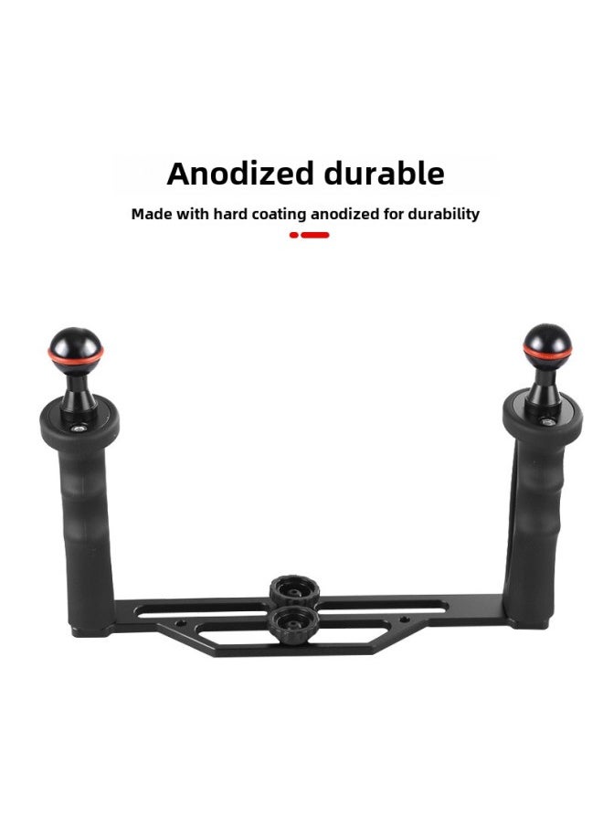 B Underwater Photography Diving Accessories Deep-sea Anti-rust SLR Sports Diving Bracket Camera Accessories-Color:Black