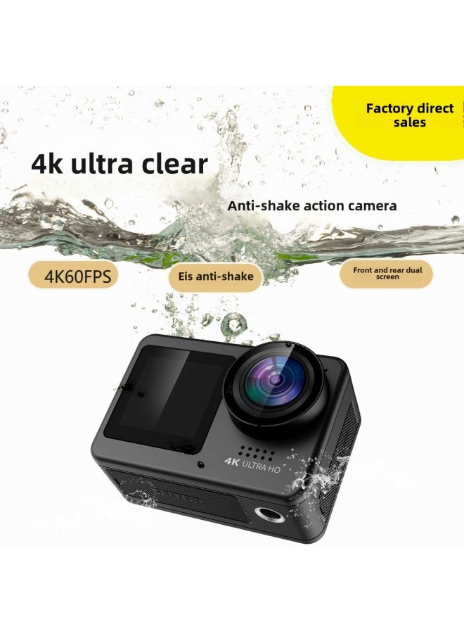 The 4K60FPS Ultra-clear Action Camera Outdoor Recorder Cycling Anti-shaKe Sports Camera Source Manufacturer-Color:More Than 2000