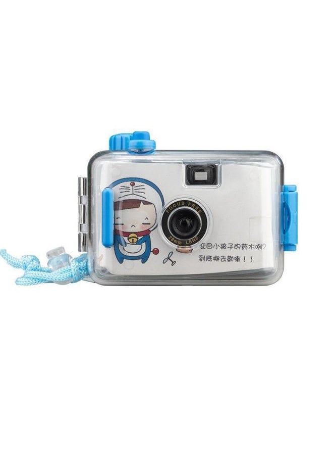 Film Camera Ins Retro Film Camera Non Disposable Waterproof Point-and-shoot Camera Student Creative Photography Gift-Color:Little Ding Dong_official Standard Configuration