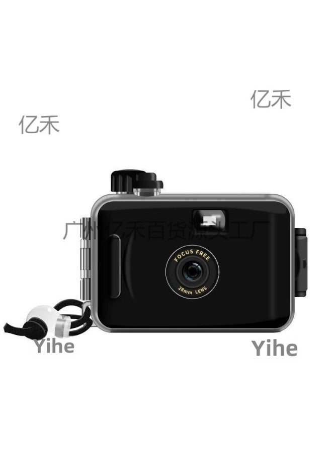 Film Camera Ins Retro Film Camera Non Disposable Waterproof Point-and-shoot Camera Student Creative Photography Gift-Color:Little Ding Dong_official Standard Configuration