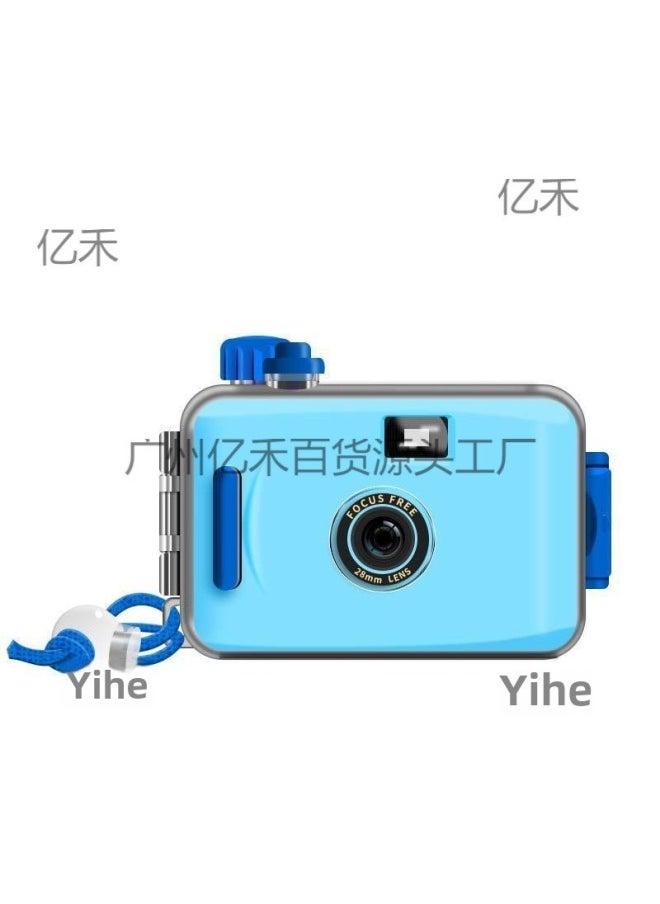 Film Camera Ins Retro Film Camera Non Disposable Waterproof Point-and-shoot Camera Student Creative Photography Gift-Color:Little Ding Dong_official Standard Configuration