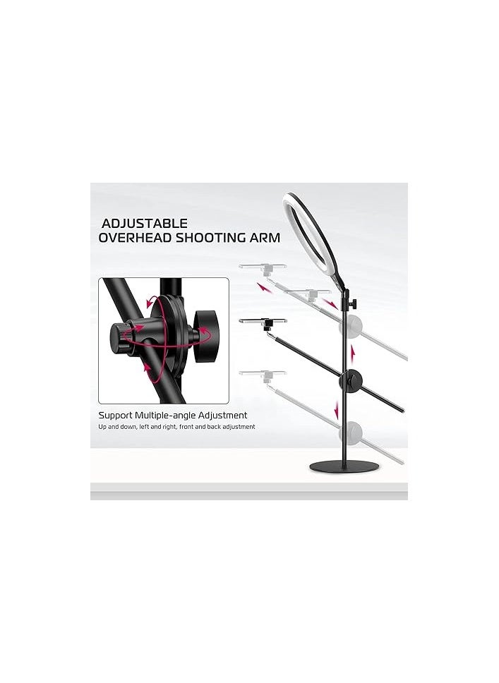 Ring Light Desk with Horizontal Boom Arm, 10