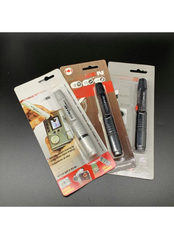 Lens Pen Professional SLR Lens Camera Cleaning LP-1 Lens Pen Brush With Brush 3 Optional-Color:Big Round Head-red Brown Packaging