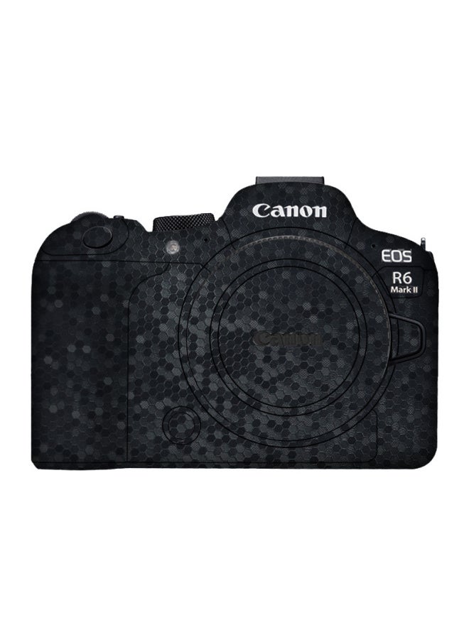 Walking Donkey Suitable For Canon R62 Camera Protection Film R6 Markii R6 2nd Generation Body Protection Sticker-Color:Honeycomb Black