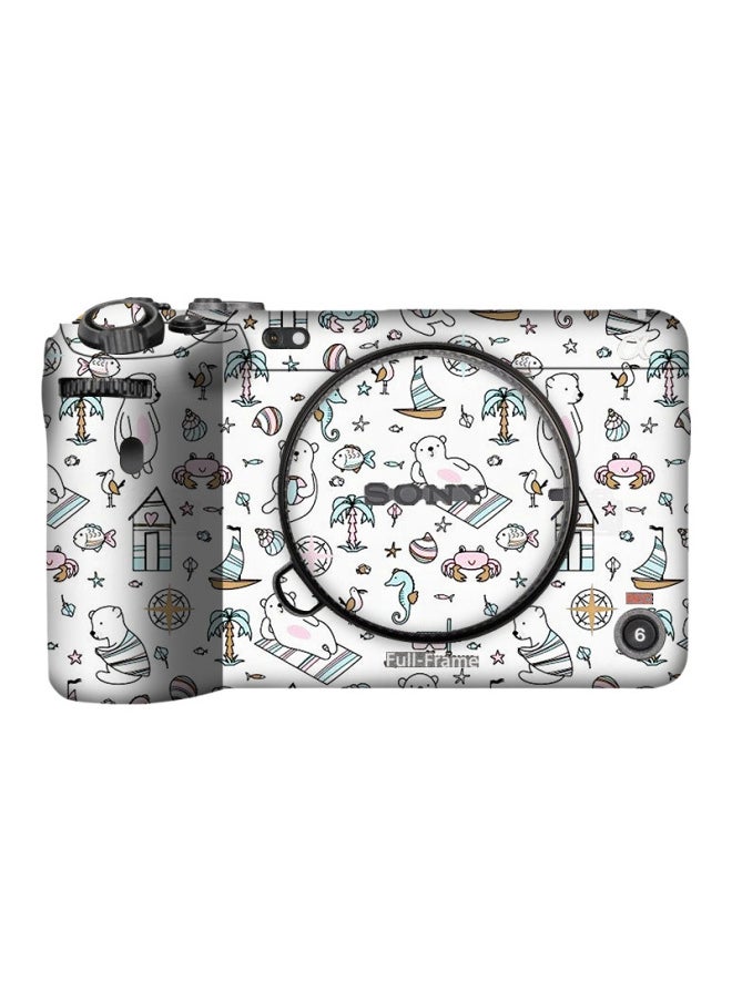 Walking Donkey Suitable For Sony FX3 Camera Protective Film Full-frame Full-cover Protective Film Sticker Cartoon Color Leather-Color:Bear Color