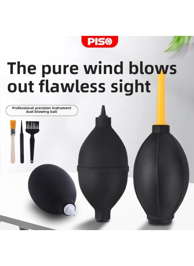 Blow Balloon Skin Tiger Powerful Air Blow Camera Lens Cleaning Micro SLR Silicone Computer Keyboard Dust Removal Dust Blow Ball-Color:Black Long Mouth Blowing Dust Ball
