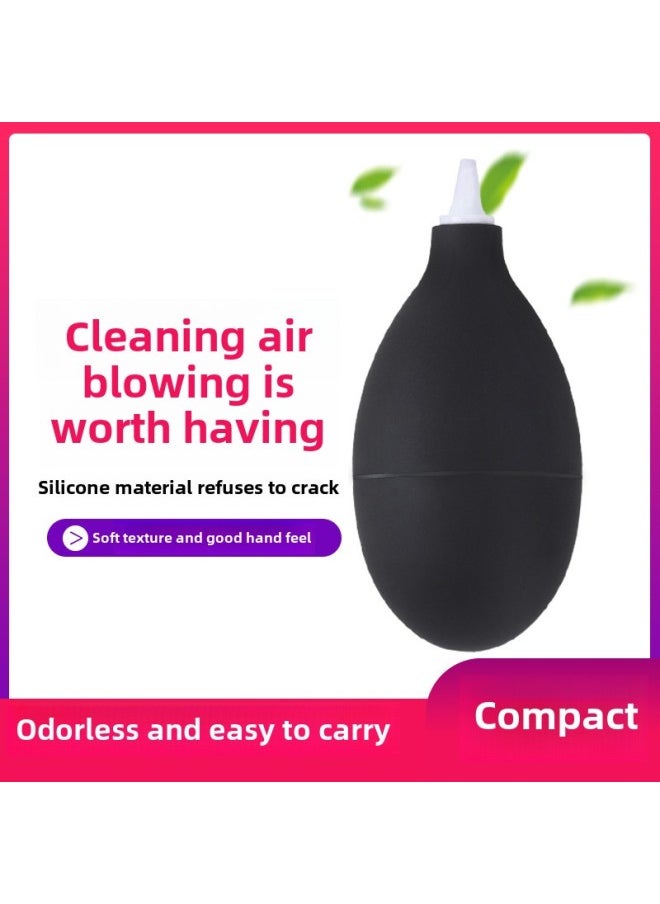 Blow Balloon Skin Tiger Powerful Air Blow Camera Lens Cleaning Micro SLR Silicone Computer Keyboard Dust Removal Dust Blow Ball-Color:Black Long Mouth Blowing Dust Ball