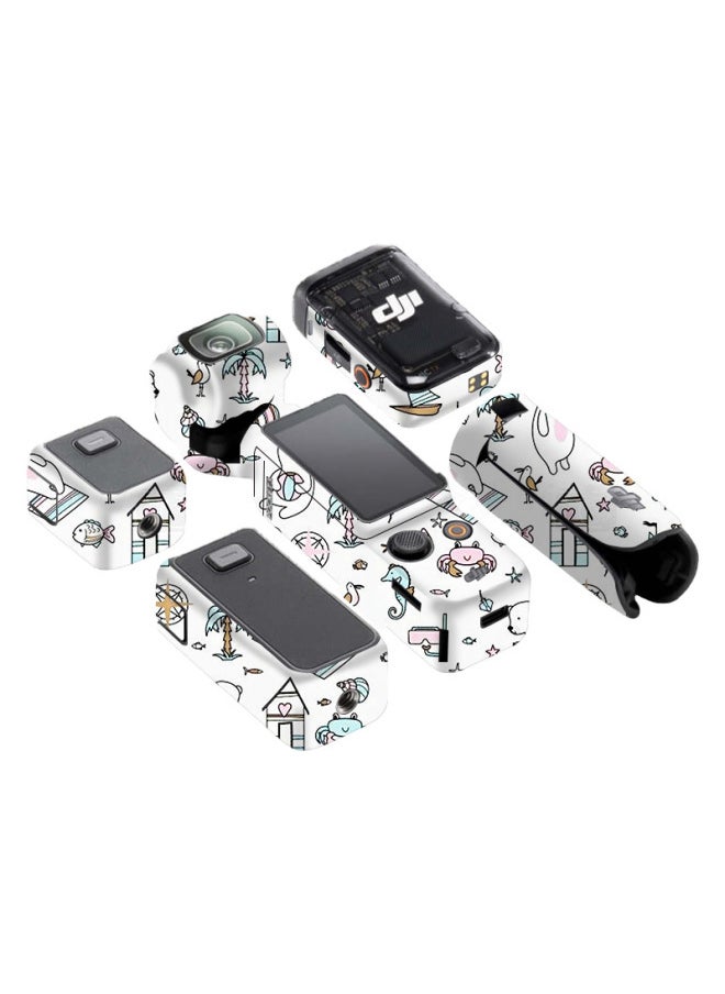 Walking Donkey Suitable For DJI Pocket_3 All-inclusive Protective Film Skin Sticker Seamless Adhesive 3m-Color:3M Bear Color