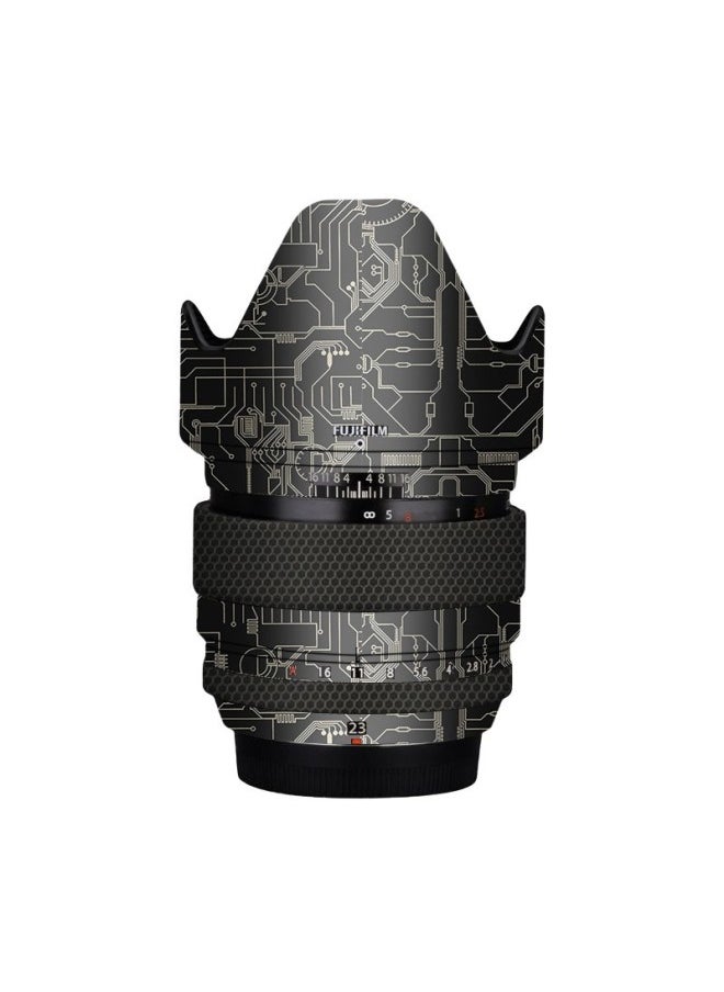 Walking Donkey For Fuji XF23-1.4 Generation Lens All-inclusive Protective Film Shadow Color Sticker Film 3M-Color:3m Nordic Triangle Black